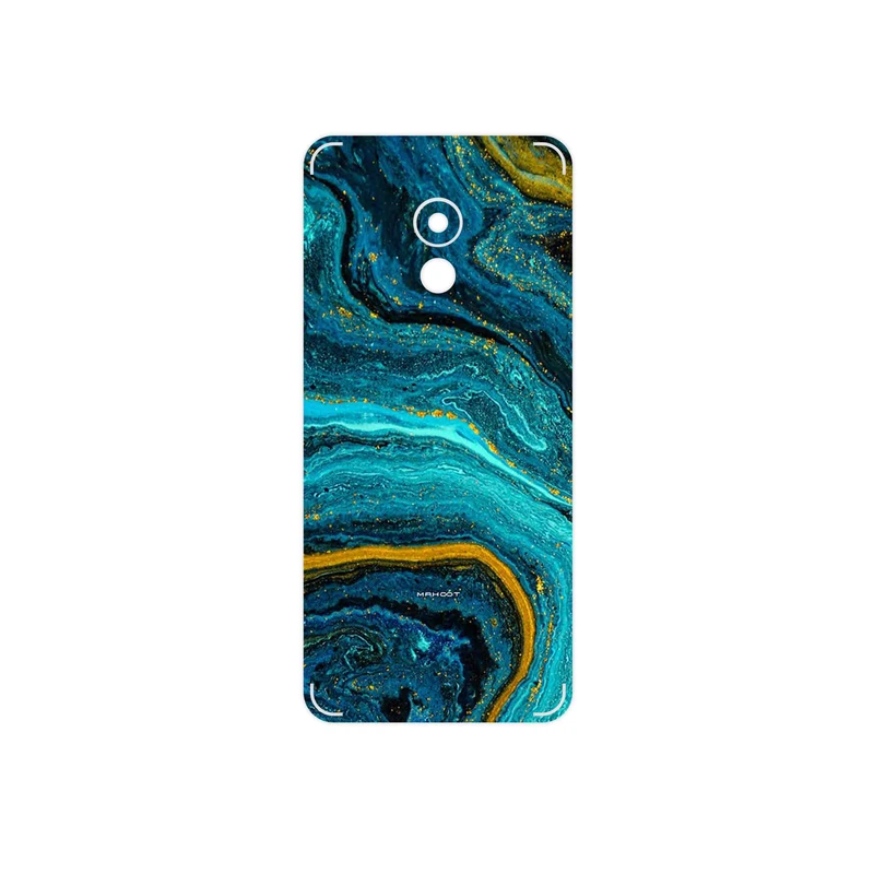برچسب پوششی ماهوت مدل Turquoise marblewith golden streaks مناسب برای گوشی موبایل میزو Pro 6
