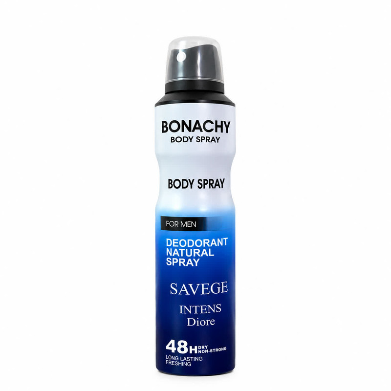 اسپری دئودورانت مردانه بوناچی مدل Savege Intense Diore حجم ۲۵۰ میلی لیتر
