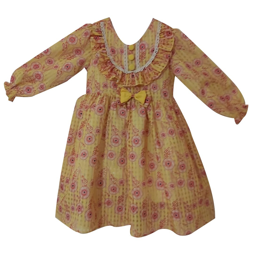 پیراهن دخترانه مدل آستر دار