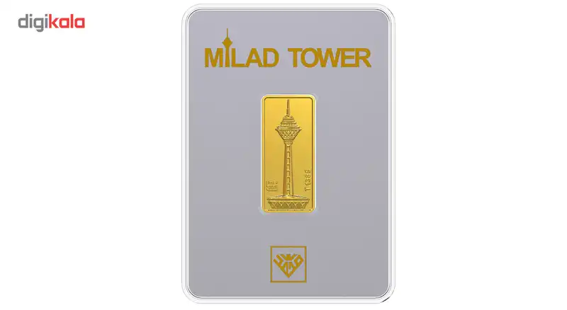 شمش طلا 24 عیار طلای محمد مدل برج میلاد S