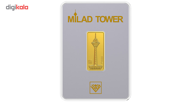 شمش طلا 24 عیار طلای محمد مدل برج میلاد S
