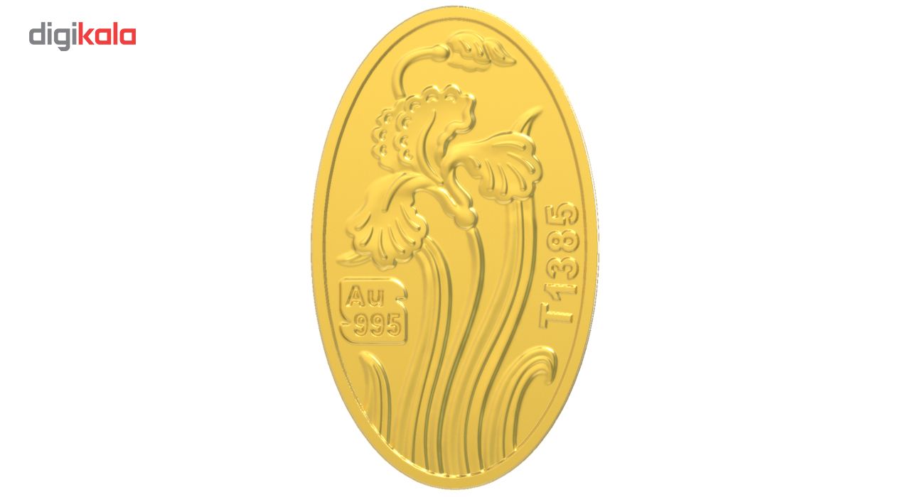 شمش طلا 24 عیار طلای محمد مدل گل زنبق zap -  - 5