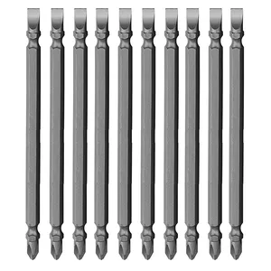 پیچ گوشتی یکسر دو یکسر چهارسو مدل F15 بسته 10 عددی