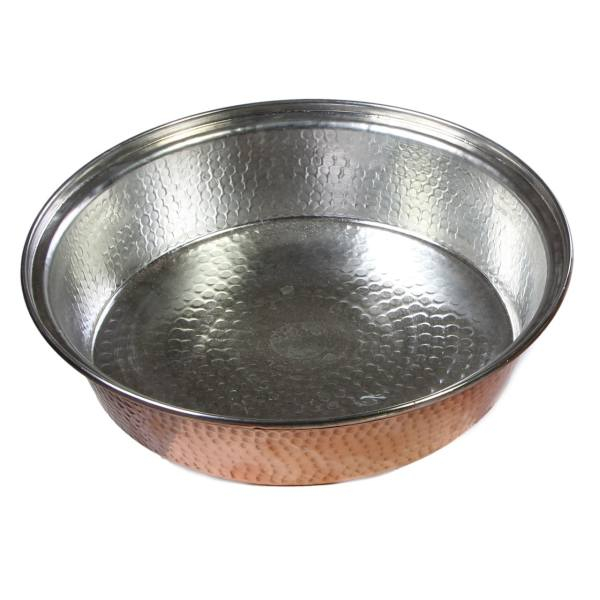 ماهیتابه مسی مدل بدون دسته قطر 22