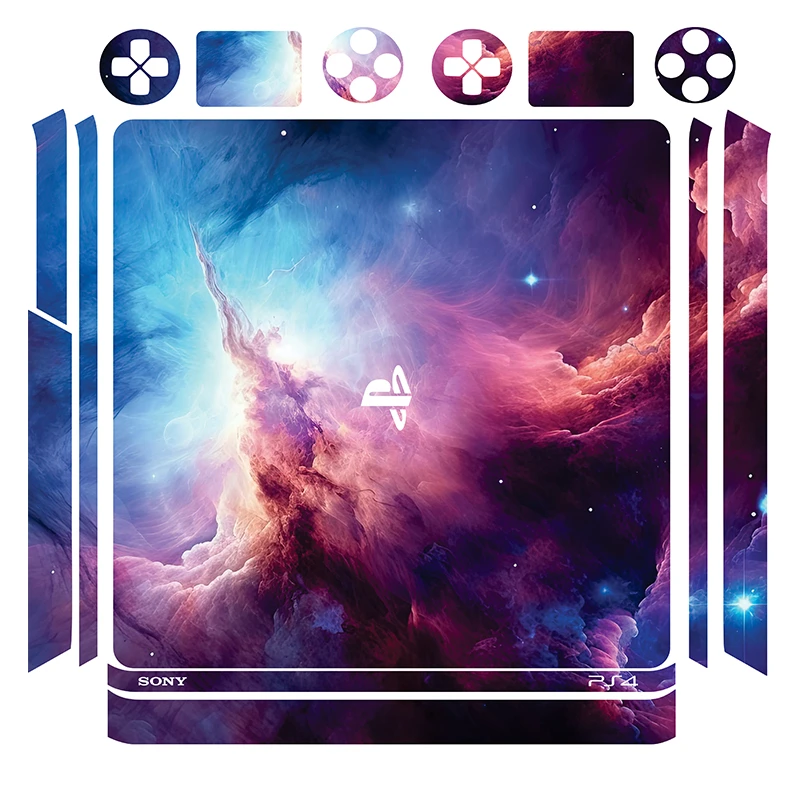 برچسب پلی استیشن ۴ اسلیم مدل space 10 مجموعه 14 عددی