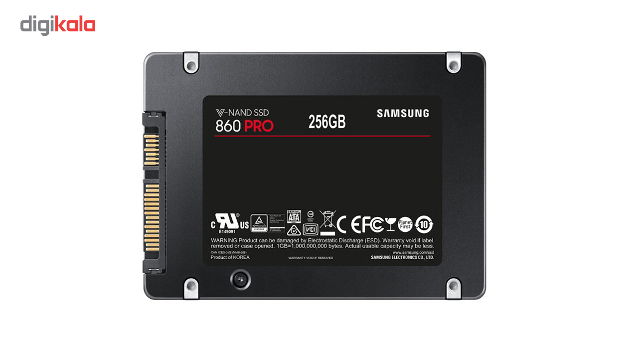 حافظه SSD سامسونگ مدل 860 پرو ظرفیت 256 گیگابایت