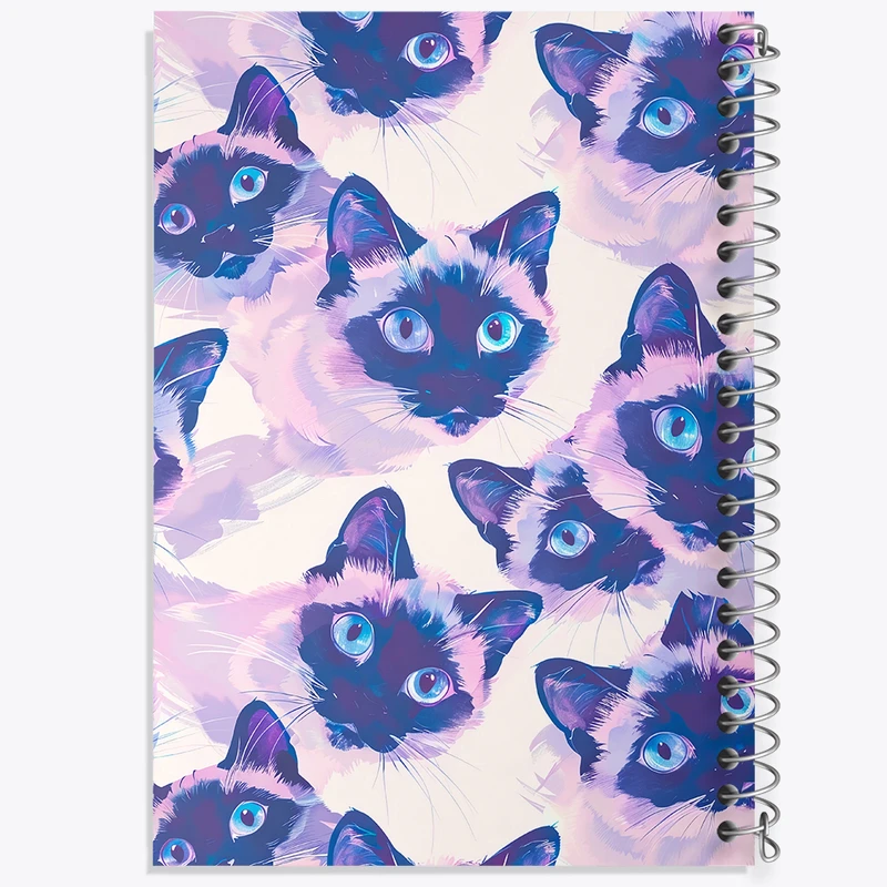 دفتر ژورنال نویسی 50 برگ خندالو مدل نقطه ای طرح گربه (Cat) کد N483