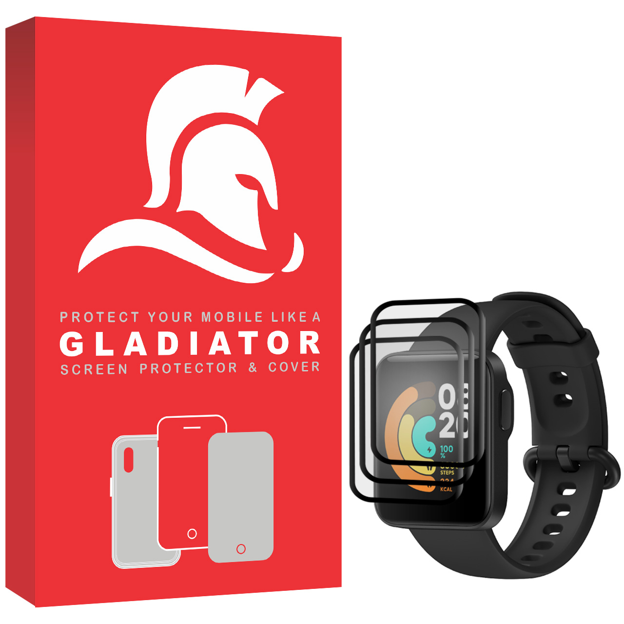 نقد و بررسی محافظ صفحه نمایش گلادیاتور مدل GWP3000 مناسب برای ساعت هوشمند شیایومی Mi Watch Lite بسته سه عددی توسط خریداران