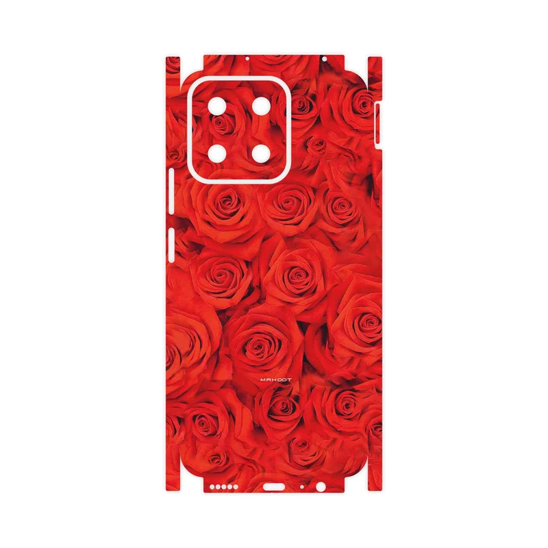 برچسب پوششی ماهوت مدل Red_Flower-FullSkin مناسب برای گوشی موبایل آنر X7c