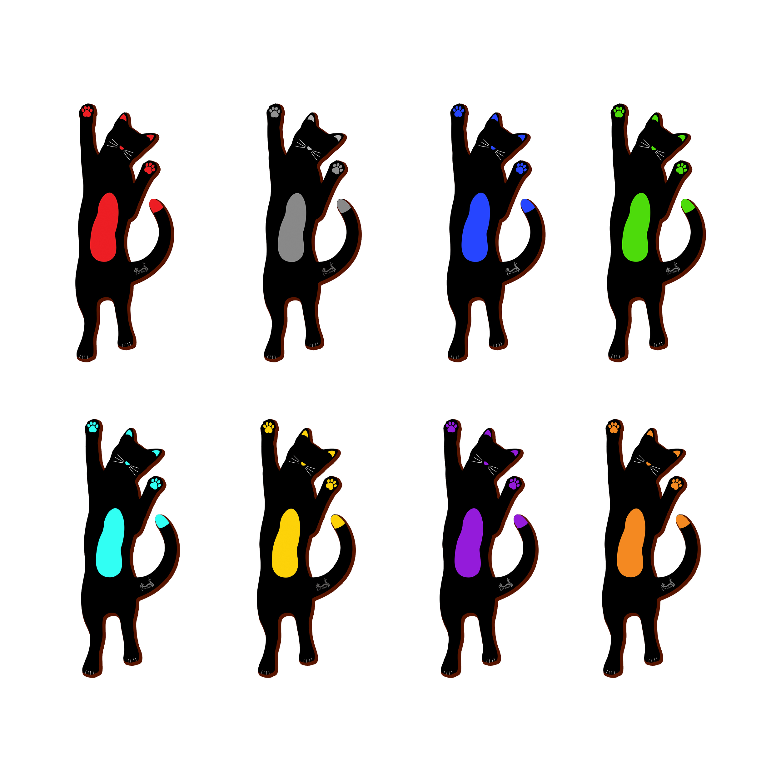 نشانگر کتاب لوکسینو مدل گربه های مهربون و دوست داشتنی مجموعه 8 عددی