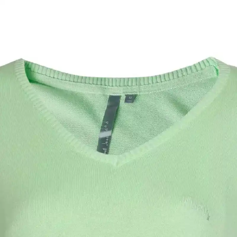 پلیور زنانه جوتی جینز مدل یقه هفت کد 1221135 رنگ سبز روشن