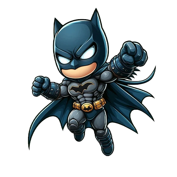 استیکر پارچه و لباس پاد آفرین طرح بتمن کد 691