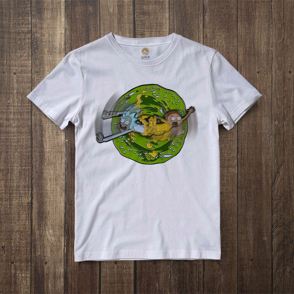 تی شرت آستین کوتاه مردانه هومرو مدل TW232 طرح ریک و مورتی -  - 5