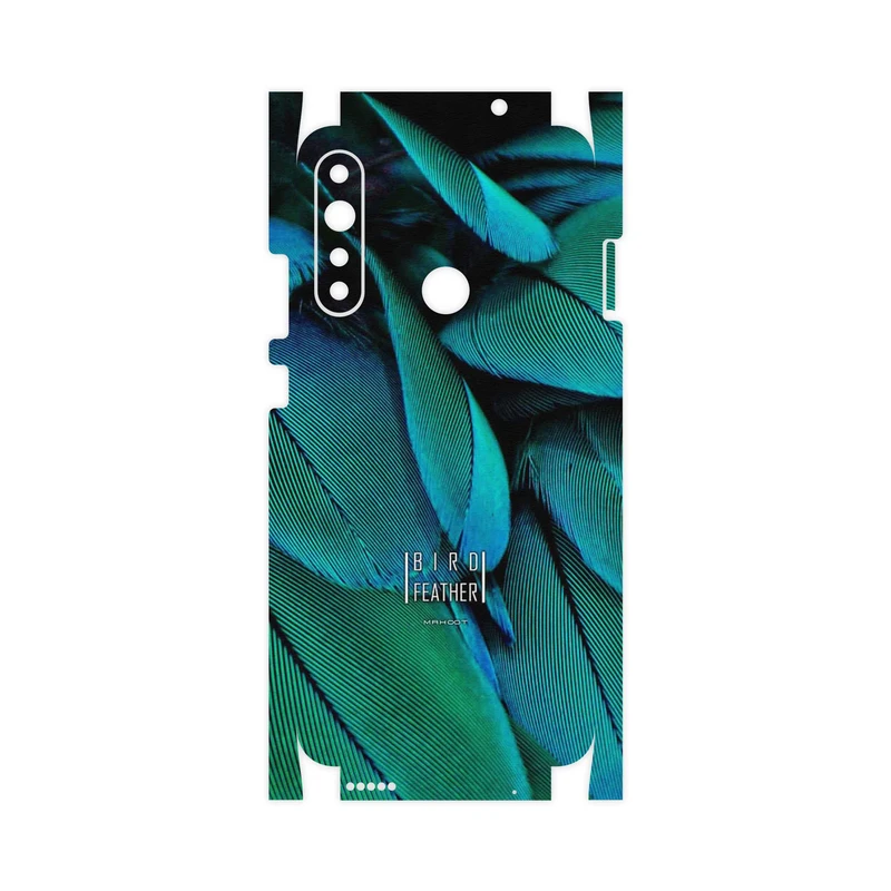 برچسب پوششی ماهوت مدل Green Feather-FullSkin مناسب برای گوشی موبایل جی پلاس P10