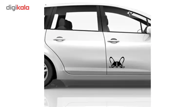 استیکر دیوار و خودرو مدل سگ مشکی