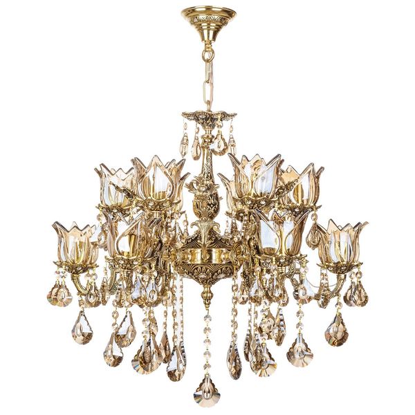 لوستر چشمه نور 12 شعله کد C2702/6 لوستر چشمه نور 12 شعله کد C2702/6