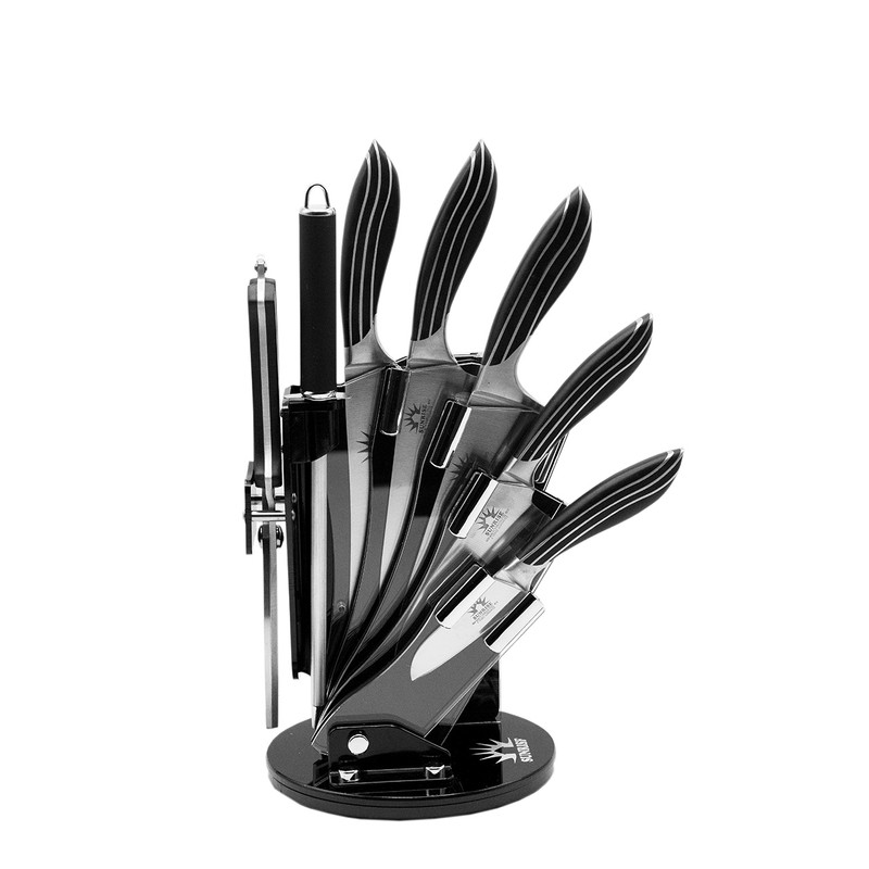 ست چاقو آشپزخانه 8 پارچه مدل سان رایز کد C26-587