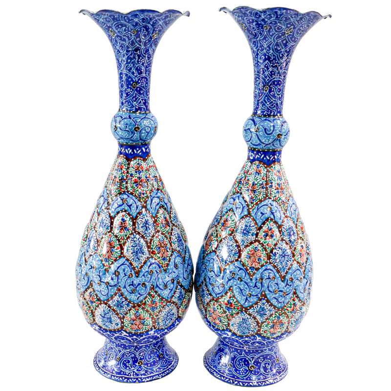 گلدان میناکاری مدل صراحی کد 29 بسته 2 عددی