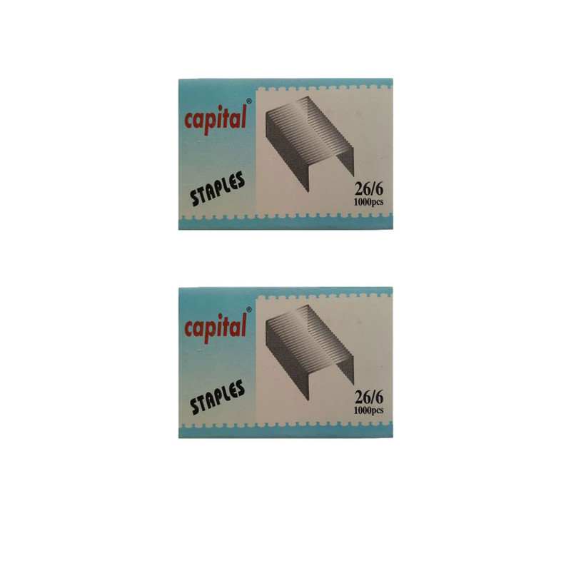 سوزن منگنه کپیتال کد 332 سایز 26/6 بسته 2000 عددی