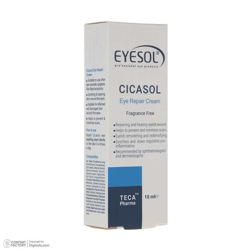کرم دور چشم آیسول مدل CICASOL حجم 10 میلی لیتر کرم دور چشم آیسول مدل CICASOL حجم 10 میلی لیتر