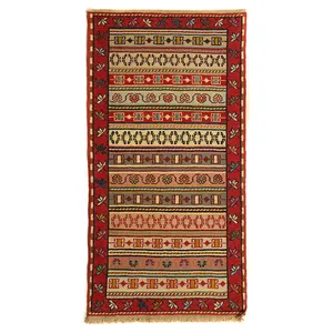     گلیم دستبافت نیم متری مدل ورنی کد 141232