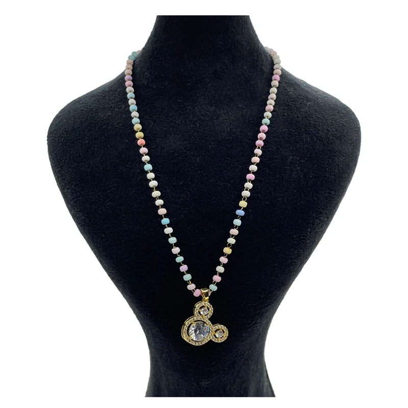 گردنبند زنانه استینلس استیل مدل استیل طرح موش جواهر