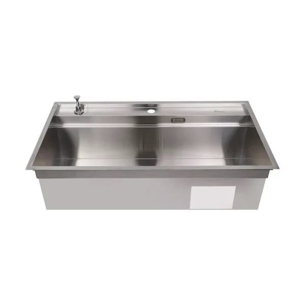 سینک ظرفشویی استیل توکار یک لگنه بیمکث مدل 4702
