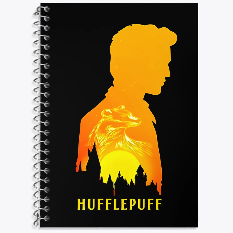 دفتر لغت 50 برگ خندالو طرح هافلپاف هری پاتر (Harry Potter) کد N5006