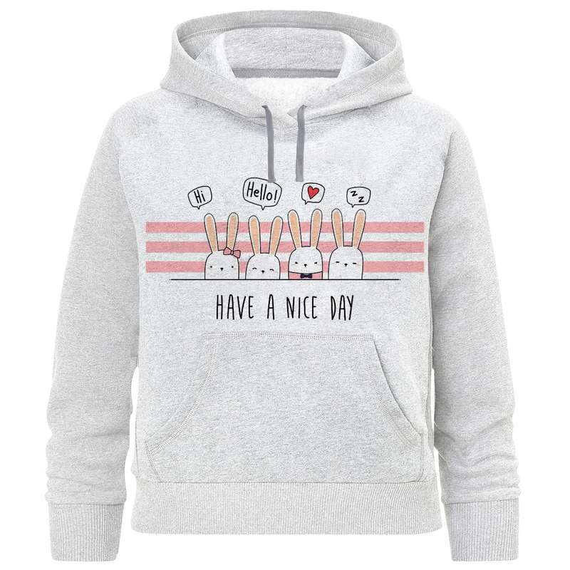 هودی دخترانه مدل خرگوش ها F1033