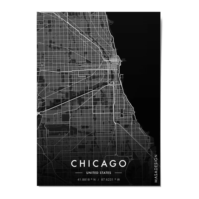 کارت پستال ماسا دیزاین مدل postv0040 Chicago