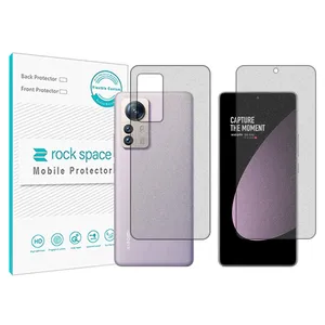 Matte Rockspace screen protector HyMTT model suitable for Xiaomi 12S Pro mobile phone along with the back of the phone