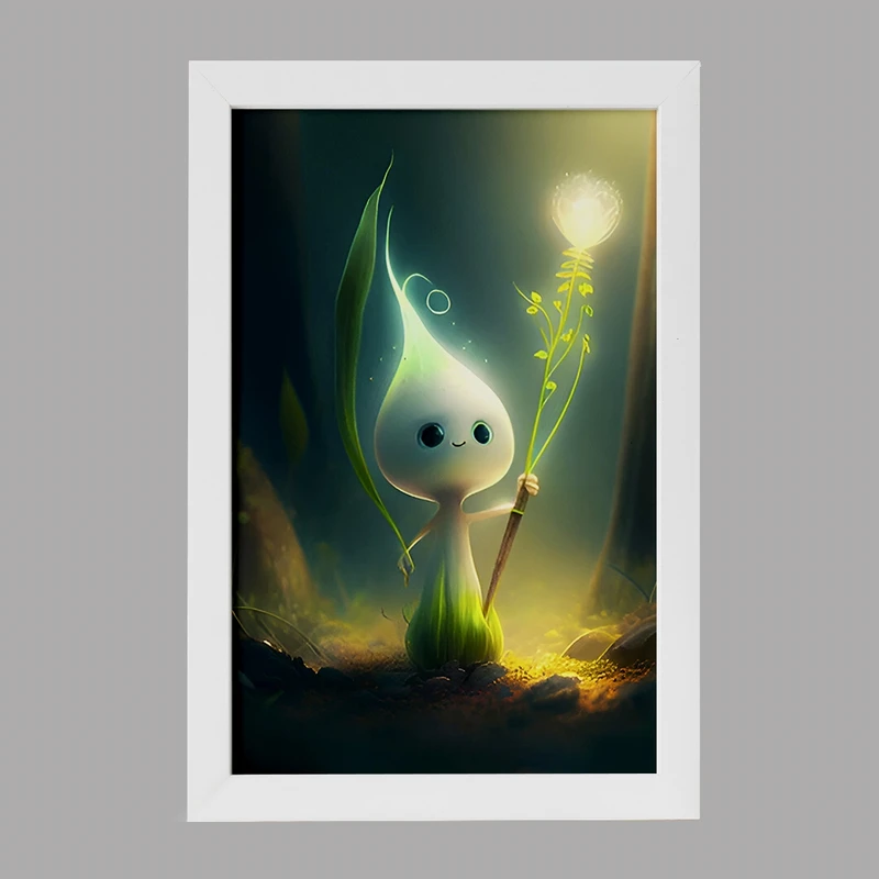 تابلو خندالو مدل گیاه کیوت کد F5783