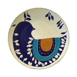 بشقاب دیوار کوب سفالی مدل فانتزی کد 6757367