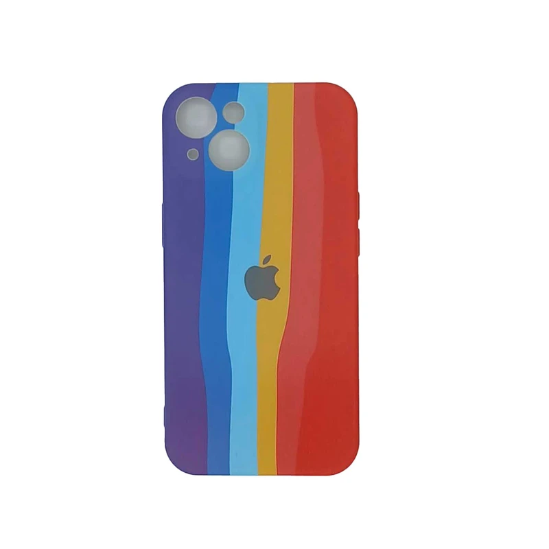 کاور مدل  سیلیکونی طرح ابرنگی 07 مناسب برای گوشی موبایل  اپل Iphone 13