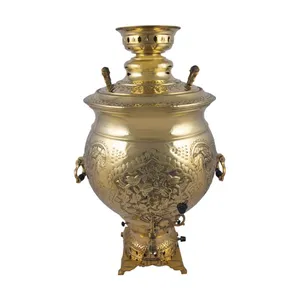 سماور برنجی مدل قلم کاری
