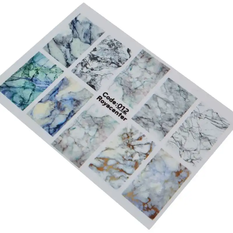 برچسب لنز ناخن رویاسنتر مدل AR 10 مجموعه 6 عددی