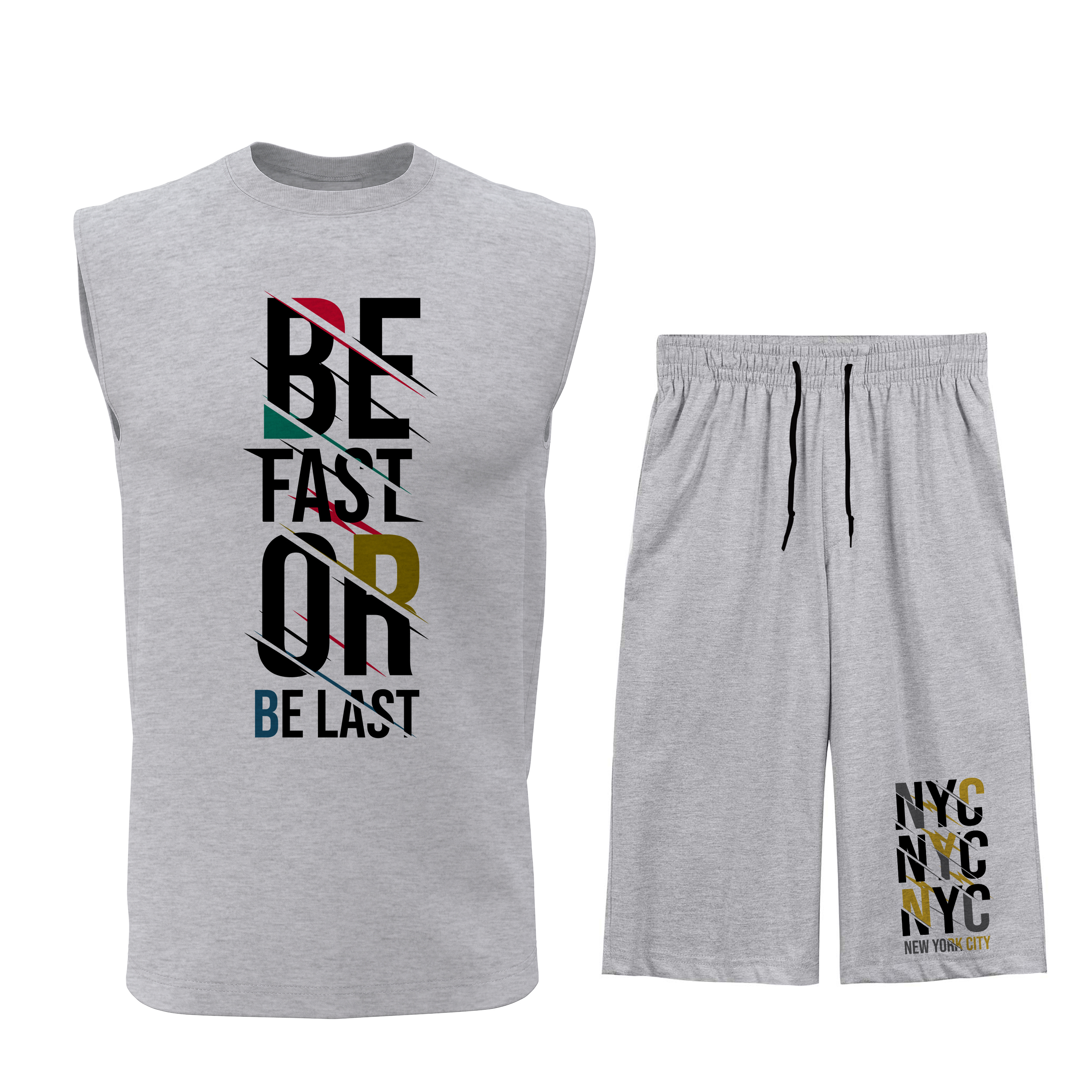 ست تاپ و شلوارک مردانه مدل T106G