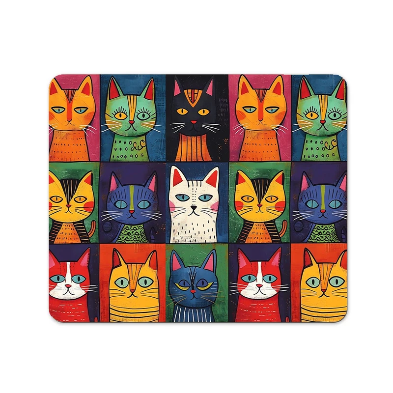 ماوس پد پاد آفرین مدل گربه کیوت فانتزی بامزه کارتونی کد P836 سایز 19*24 سانتی متر