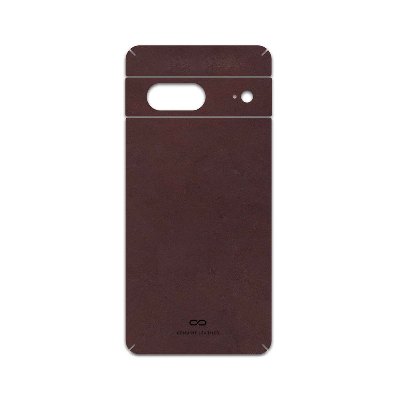 برچسب پوششی ماهوت مدل Matte-Dark-Brown-Leather مناسب برای گوشی موبایل گوگل Pixel 7