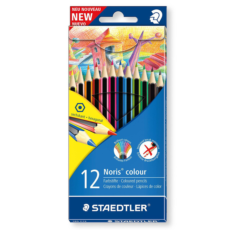 مداد رنگی 12رنگ استدلر مدل Noris Colour 185 C12