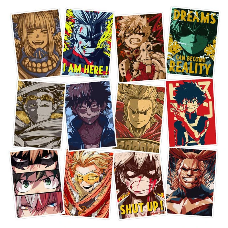    استیکر لپ تاپ ماسا دیزاین طرح anime کد SAM86 مجموعه 12 عددی