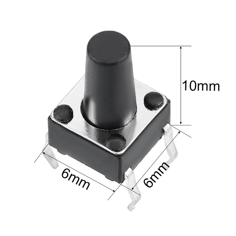 میکرو سوئیچ مدل Vertical-6×6×10-4P