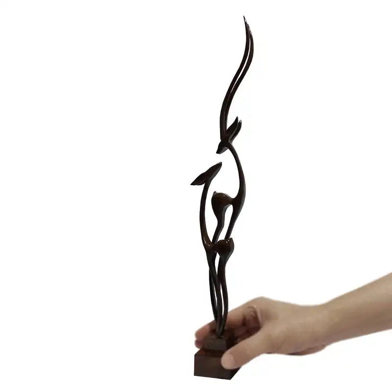 مجسمه چوبی طرح غزال مدل 40224