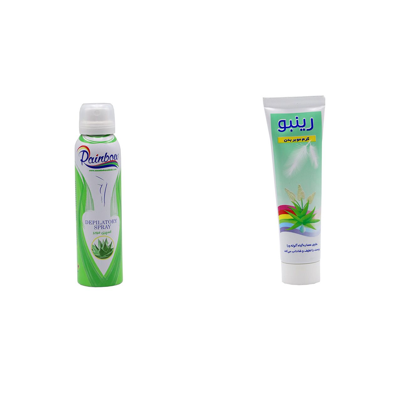 کرم واسپری موبر بدن رینبو مدل DEPILATORY CREAM حجم 100 میلی لیتر -  - 1