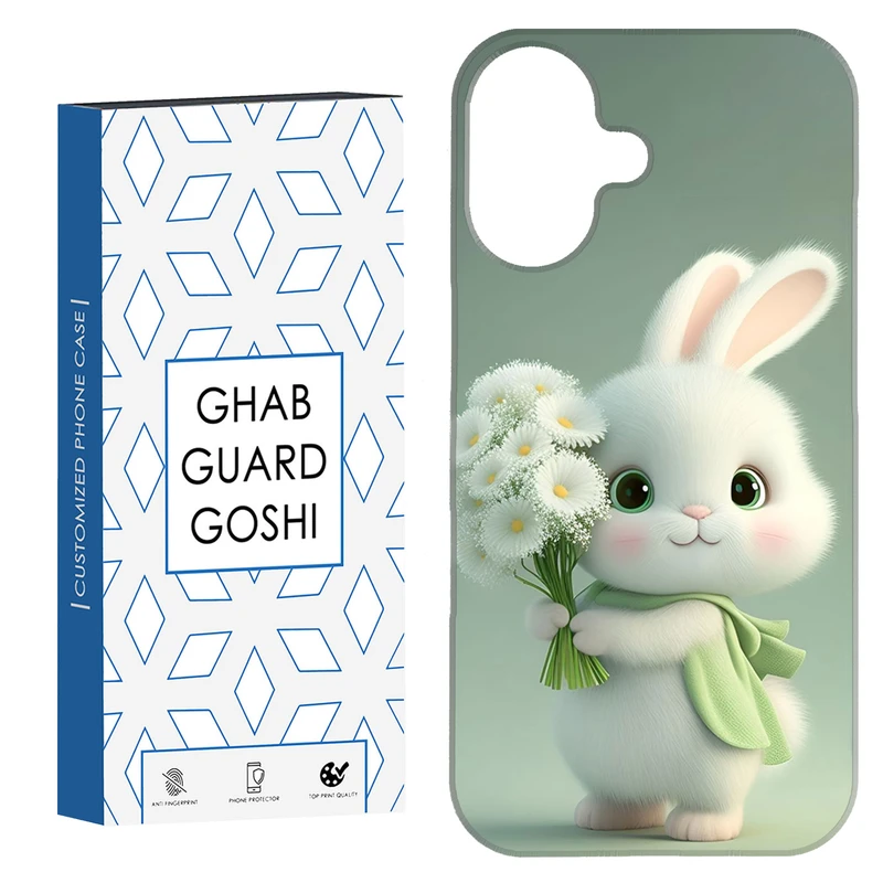 کاور قاب گارد گوشی طرح خرگوش کد Dimo-363 مناسب برای گوشی موبایل اپل Iphone 16