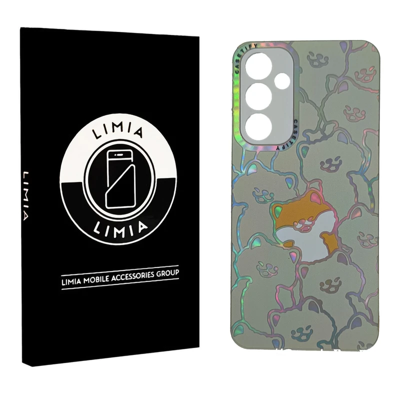 کاور لیمیا مدل فانتزی لنزدار طرح عروسکی شبرنگی PVD مناسب برای گوشی موبایل سامسونگ Galaxy A05S