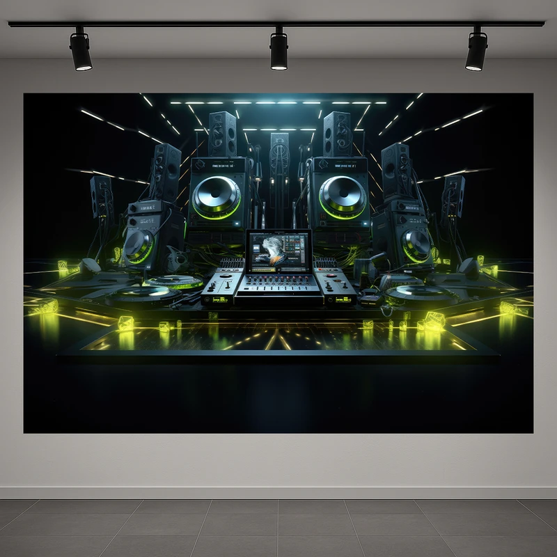 تابلو بوم طرح مخمل دیجی مدل استیج حرفه ای کد AR3059419