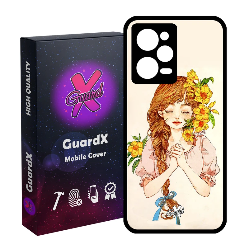کاور گارد ایکس طرح دختر مدل Glass10317 مناسب برای گوشی موبایل شیائومی Redmi Note 12 Pro 5G/Poco X5 Pro 5G/Note 12 Pro Pro speed