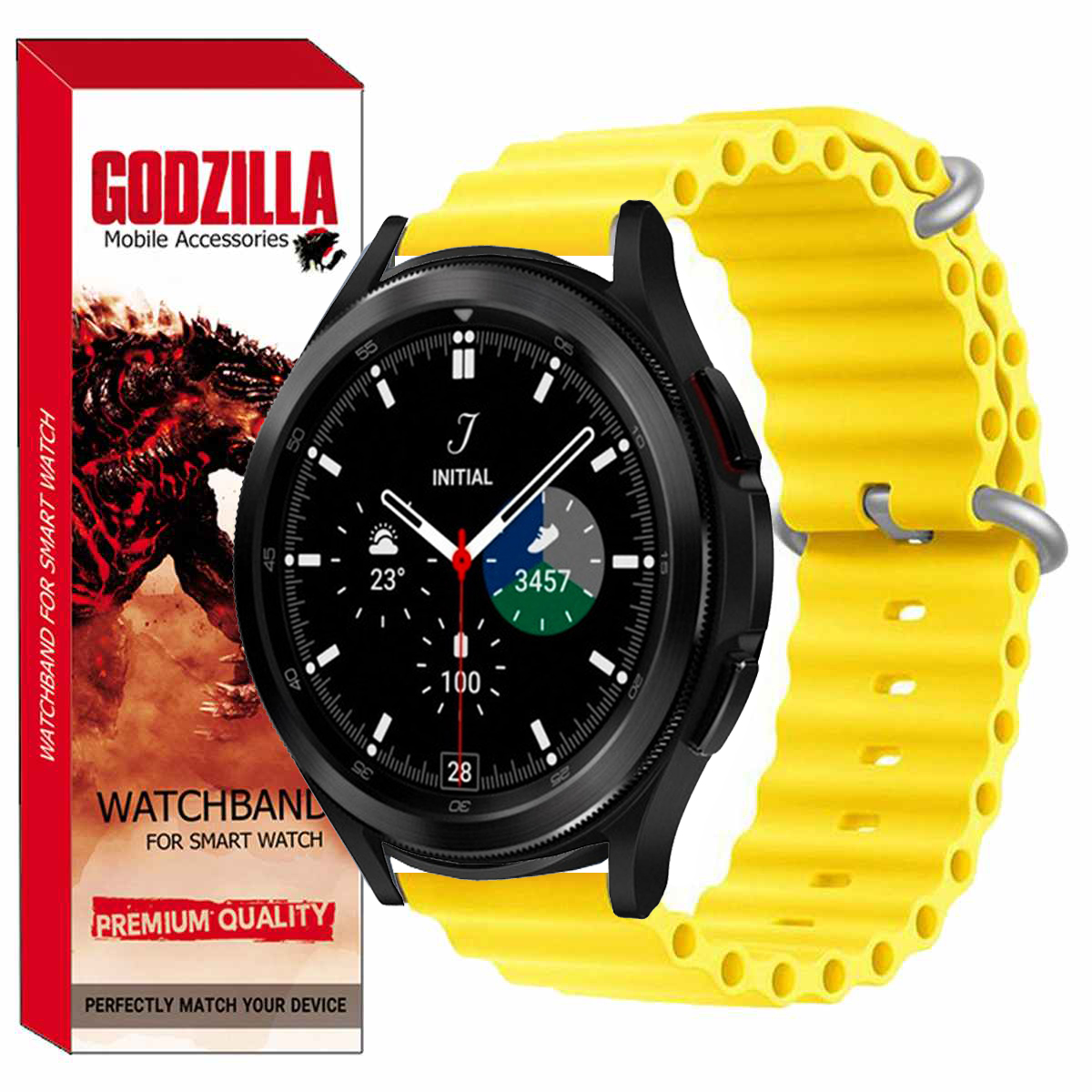 بند گودزیلا مدل OCEAN مناسب برای ساعت هوشمند سامسونگ Galaxy Watch4 Classic 42mm