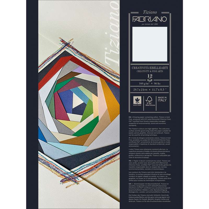 مقوا پاستل فابریانو مدل Tiziano 160gsm کد 32 سایز 40 × 30 سانتی متر بسته 12 عددی مقوا پاستل فابریانو مدل Tiziano 160gsm کد 32 سایز 40 × 30 سانتی متر بسته 12 عددی